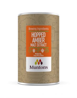 HOPPED LME Muntons HOPPED AMBER Liquid Malt Extract 1.5kg (3.3 lbs) Can