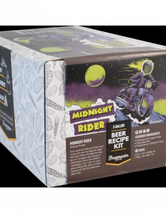 MIDNIGHT RIDER ROBUST PORTER Premium Homebrewing Extract Ingredient Beer Kit from Brewmaster BMKIT102