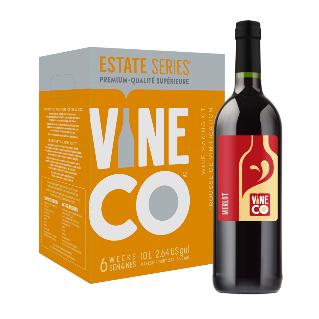 WINE KIT VINECO 10L Estate Series CALIFORNIA MERLOT From Global Vintners (WinExpert) Makes 6 Gallons - Image 2
