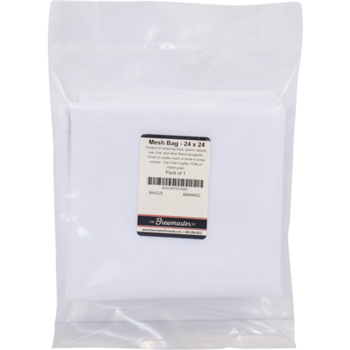 COARSE STRAINING BAG Square 24"X 24" WIDE MOUTH Nylon Sock Handy for All Grain Brewing Fruit Winemaking Bucket Filter or Wine Press Bag BAG25