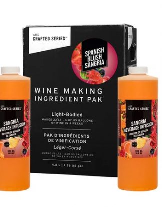Wine Kit SPANISH SANGRIA BLUSH Fruit Winemaking Ingredient Kit (6L Makes 6 Gal) ABC Crafted Series