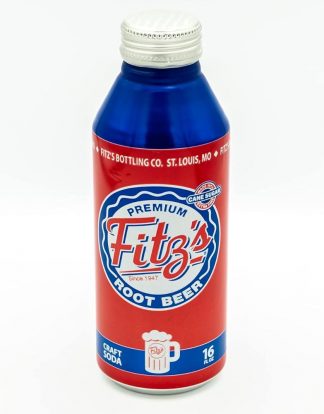 12PK Fitz's Premium Root Beer St Louis Craft Soda 16oz Aluminum Bottles (Full Case)