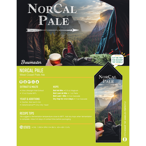 NORCAL WEST COAST PALE ALE Premium Homebrewing Extract Ingredient Beer Kit from Brewmaster BMKIT111 - Image 7