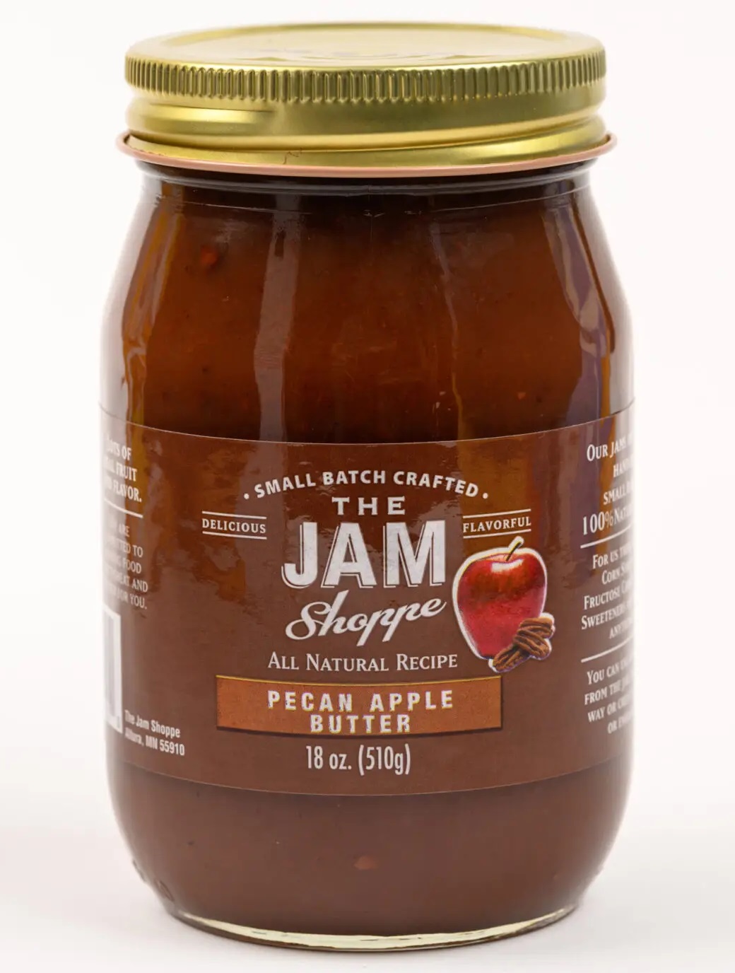 PECAN APPLE BUTTER Small Batch Crafted 18oz in Reusable Pint Mason Jar from The Jam Shoppe - Image 2