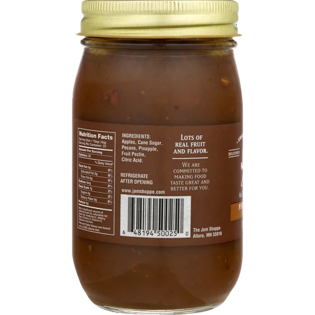 PECAN APPLE BUTTER Small Batch Crafted 18oz in Reusable Pint Mason Jar from The Jam Shoppe - Image 4