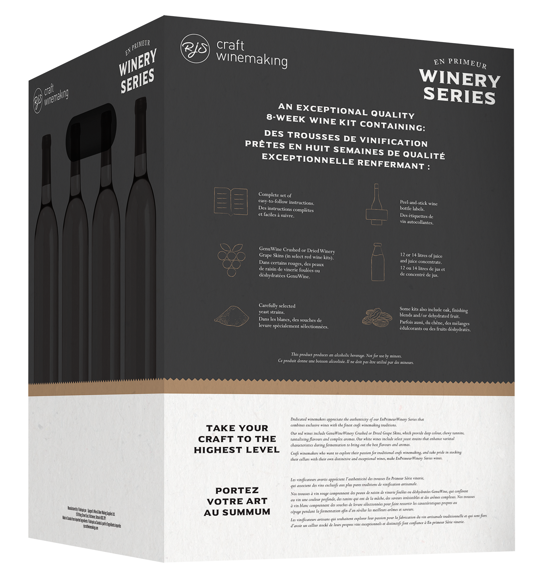 RJ Spagnols EPWS ITALIAN ZINFANDEL (Primitivo or Tribidrag) Robust Red Wine Kit 6 Gallon En Primeur Winery Series Ingredient Kit BSG NZZA4819 - Image 3