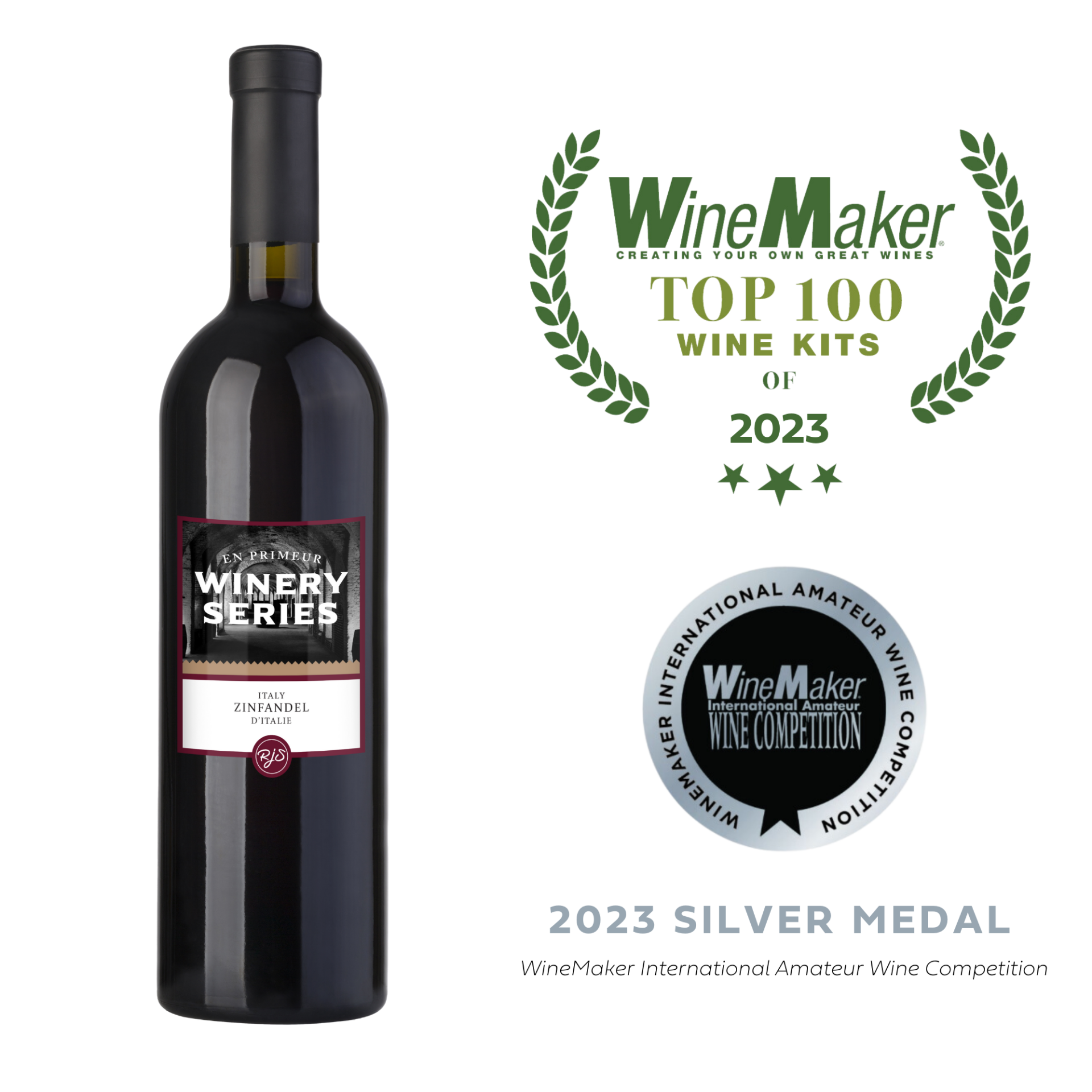 RJ Spagnols EPWS ITALIAN ZINFANDEL (Primitivo or Tribidrag) Robust Red Wine Kit 6 Gallon En Primeur Winery Series Ingredient Kit BSG NZZA4819