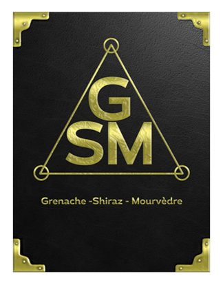 GRENACH SHIRAZ MOURVEDRE WINE BOTTLE LABELS Pack of 30 GOLD GSM TRIANGLE Design Self-Adhesive Easy Peel 4373