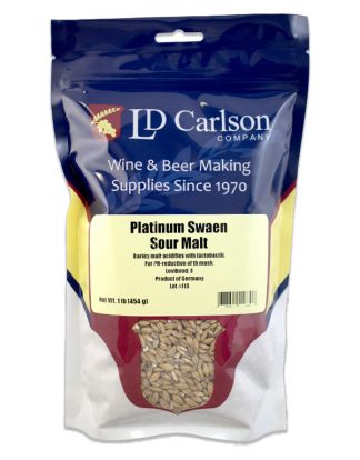 SAUER MALT PlatinumSwaen Meussdoerffer Sour Malt (Acidulated Malt) - 1 LB Uncrushed for PH Reduction