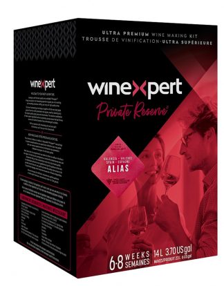 Private Reserve ALIAS BLEND Valencia Monastrell (Mourvedre) Cabernet and Tempranillo Ultra Premium 14L Wine Ingredient Kit from Winexpert - Makes 6 Gallons of Dry Red Wine LDC 3112