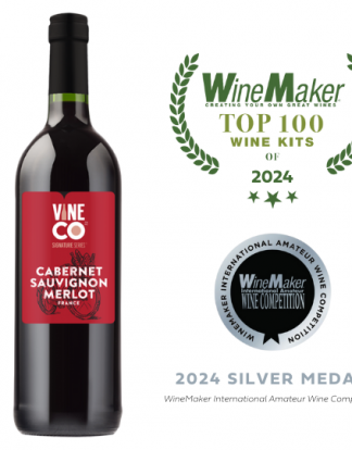 WINE KIT VINECO 14L Signature Series FRENCH CABERNET MERLOT From Global Vintners (WinExpert) Makes 6 Gallons