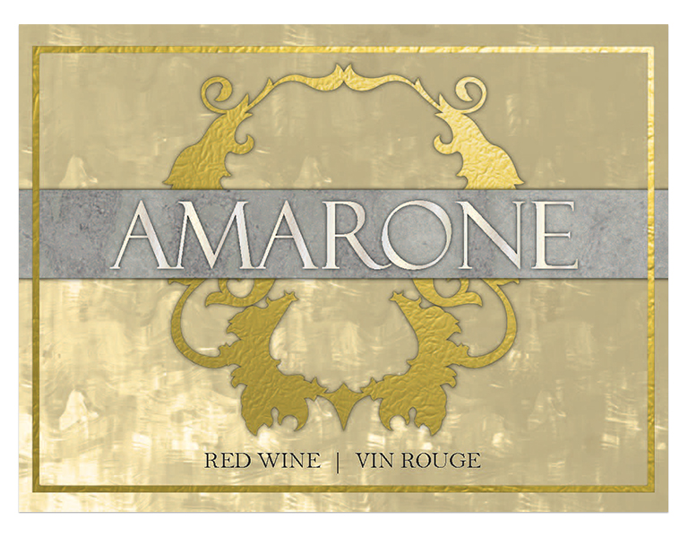 AMARONE RED WINE BOTTLE LABELS Pack of 30 AMARONE Gold Foil Design Self-Adhesive Easy Peel 4397