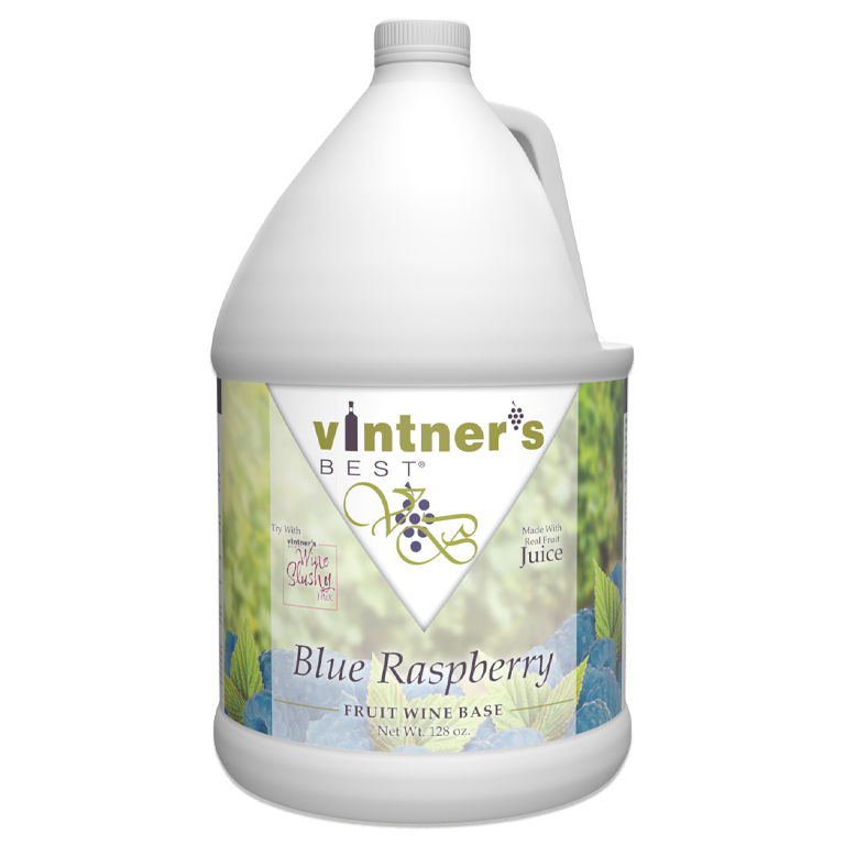 BLUE RASPBERRY WINE BASE Vintner's Best 128oz Fruit Wine Base - Makes 5 Gallons