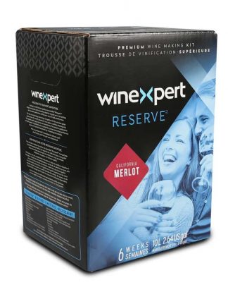 RESERVE California Merlot 10L Wine Kit Winexpert Reserve - Makes 6 Gallons of Red Wine 3247