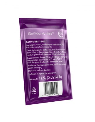 W-86 WHEAT German Weihenstephan Style Wheat Beer With Full Pheonolics Safale™ Dry Ale Yeast 11.5g Sachet (1 Pack)