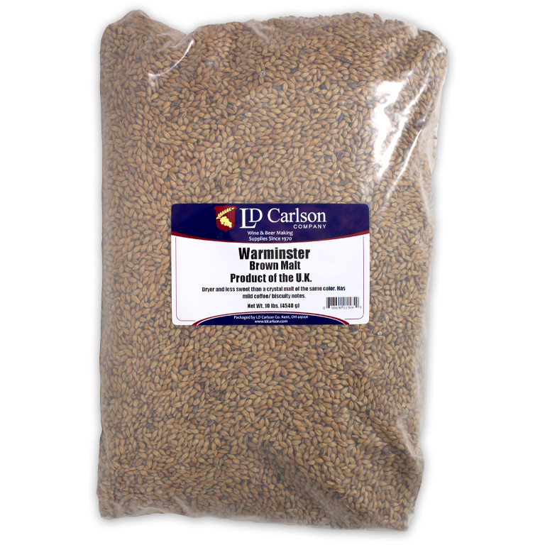 10LB WARMINSTER ENGLISH BROWN MALT 45L Uncrushed 1584B