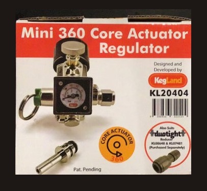 CORE 360 MINI REGULATOR With Interchangeable Gas Outlet | Swappable Pressure Gauge | SodaStream Compatible
