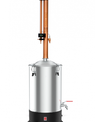 ELECTRIC WHISKEY STILL T-500 BOILER AND COPPER COLUMN Fractionating Condenser - Complete Ready To Cook System - FREE SHIPPING (CONUS)