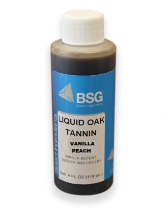 LIQUID VANILLA PEACH OAK TANNIN 4oz VXP Polymerized Finishing Tannin for Award Winning Red and White Wines