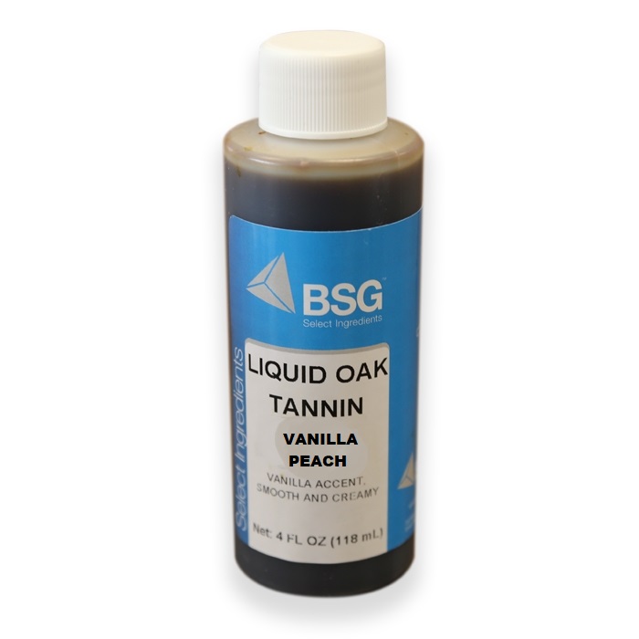 LIQUID VANILLA PEACH OAK TANNIN 4oz VXP Polymerized Finishing Tannin for Award Winning Red and White Wines