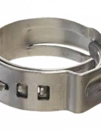 STEPLESS EAR CRIMP CLAMPS '105' 10.5mm Stainless Steel FOR 8mm OD EVABarrier Tubing (Hose Clamping Range 7-10 mm OD 5/16" to 3/8" OD)