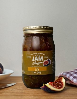 FIG JAM Small Batch Crafted 18oz in Reusable Pint Mason Jar from The Jam Shoppe
