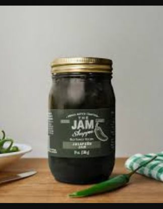 JALAPENO JAM Small Batch Crafted 18oz in Reusable Pint Mason Jar from The Jam Shoppe