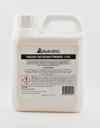 1 Liter VEGAN CHITOSAN WINE FINING 33.8oz Fungal Liquid Clarifier for Clearing BEER / WINE / SHINE FAST