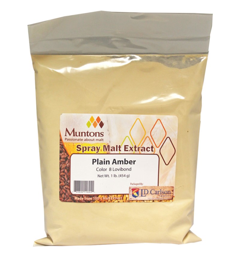 1LB British DME MUNTONS AMBER Spraymalt Dry Malt Extract Unhopped (Beer Improver)