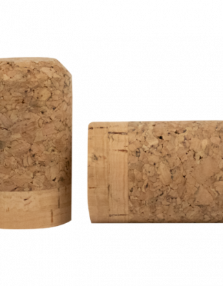 CHAMPAGNE CORKS Twin Disks of Real Cork 44mm x 24mm Agglo Stoppers for Champagne or Belgian Beer Bottles Peppino Molinas W830A - Pack of 100
