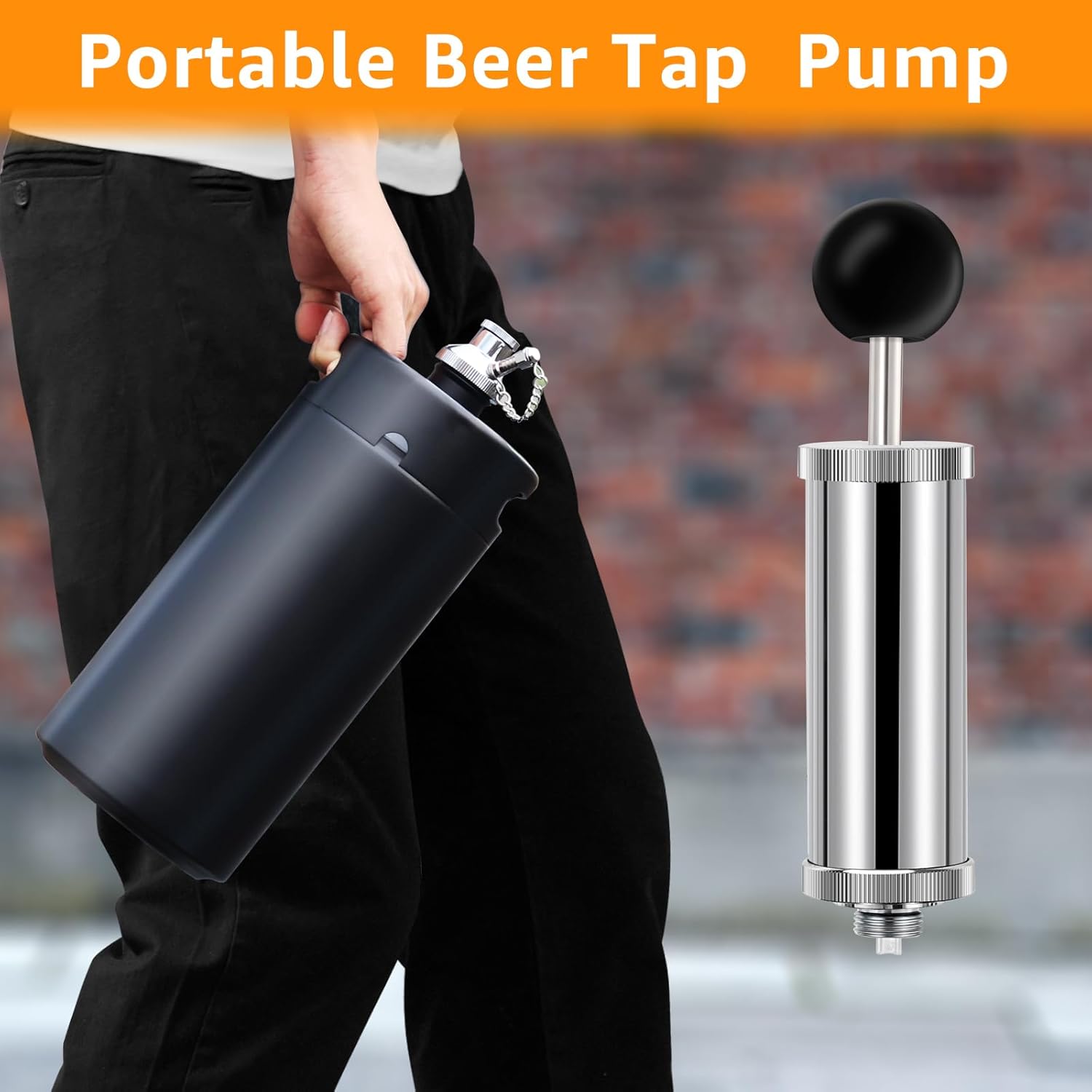 THREADED PICNIC KEG TAP For Mini Keg with Threaded Lid - Pump Pressurize and Dispense Soda Homebrew Coffee or Cider - Image 3