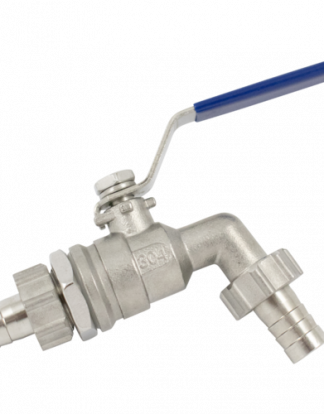 REPLACEMENT BALL VALVE ASSEMBLY For BrewZilla Gen 4 1/2" Barbs 304 SS Stainless Steel KL31714 (Not for V3 or Digiboil)