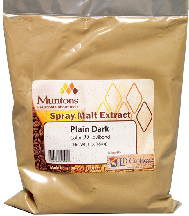 1LB British DME MUNTONS DARK Spraymalt Dry Malt Extract Unhopped (Beer Improver)