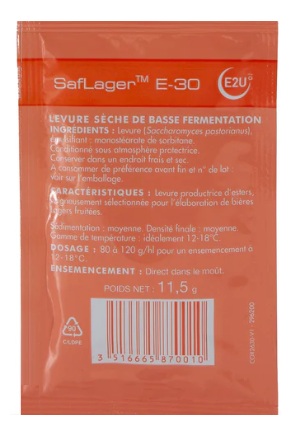 E-30 LAGER YEAST For Fruity Aromatic Lagers With Full Pheonolics Safale™ Dry Ale Yeast 11.5g Sachet (1 Pack) - Image 4