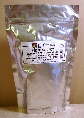 Red Star 9804 Dady Distillers Active Dry Yeast 1lbs for sale online 